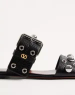 Valentino Nellcôte Slide Sandal In Grainy Calfskin - Image 2